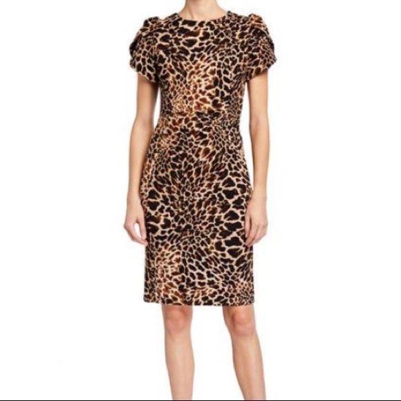 calvin klein leopard dress